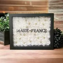 Cadre personnalisé fleuri